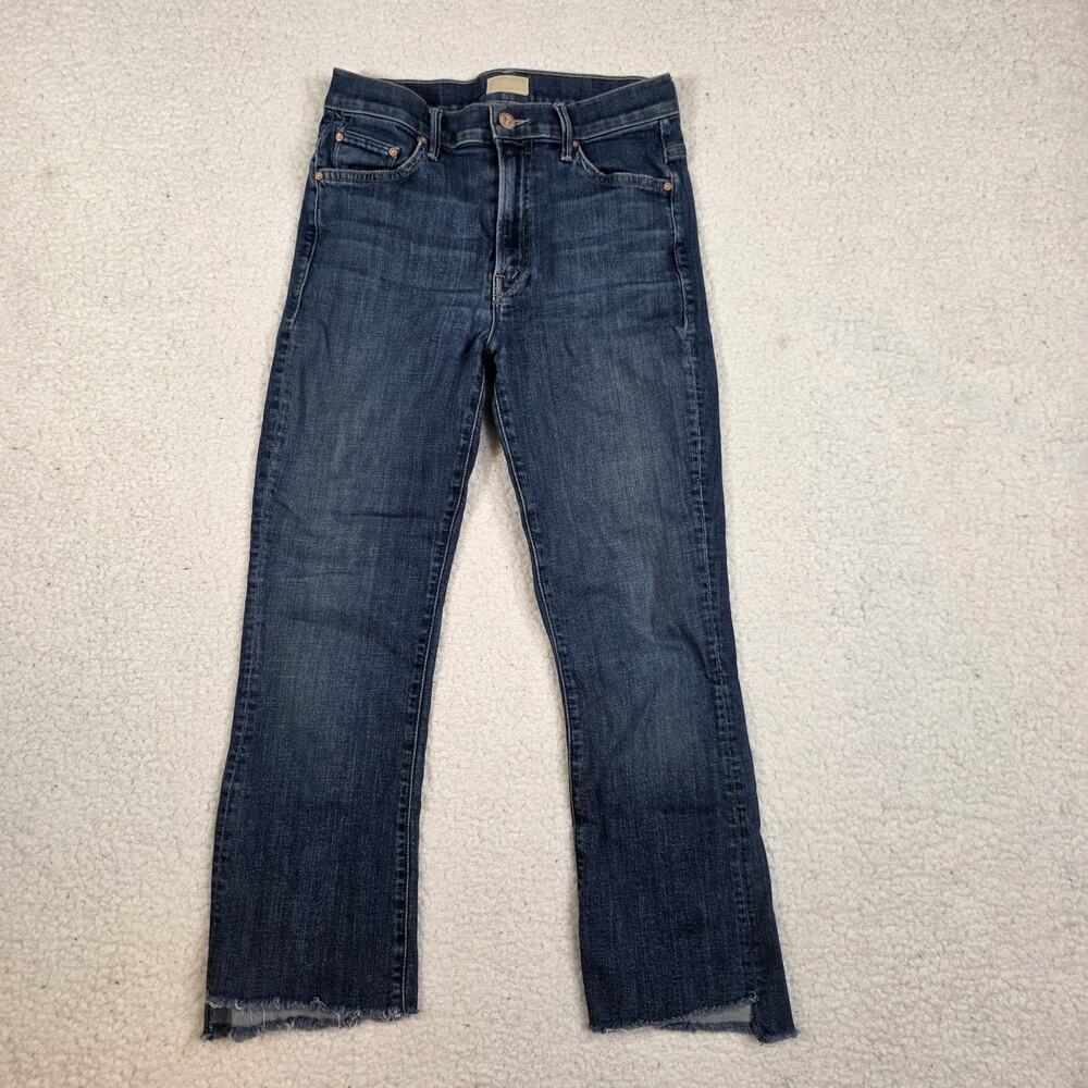 MOTHER Insider Crop Step Fray Indigo 27 Denim Jeans